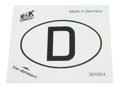 Sticker, small - D licence number NML