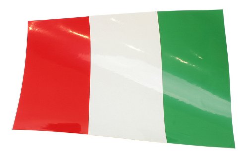 Autocollant drapeau italien 23x16 cm