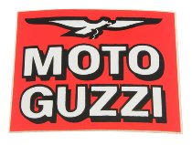 Moto Guzzi Sticker square, 4x5cm, red