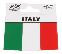 Autocollant drapeau italien 80x55mm