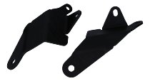 Evotech License plate holder complete, black - Aprilia 125