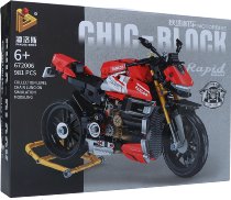 Block model Panlos, motorcycle in red