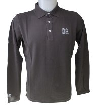 Dellorto Polo shirt `vintage`, grey, size: L NML