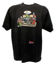 T-Shirt H.Aue ´Bitte lächeln´, schwarz XXL NML