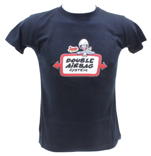 T-Shirt H.Aue ´Double Airbag´ L, schwarz NML