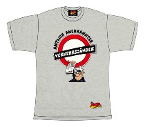 T-Shirt H.Aue ´Verkehrssünder´ XXL, hellgrau NML