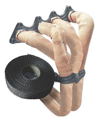 Heat protection tape black, 50mm x 5m