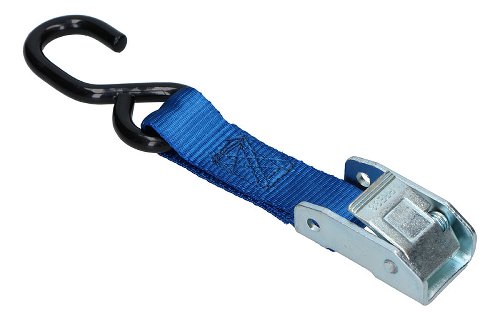 Locking tie downs 2 x 1,5m, blue, with S-hooks (max. 1.500