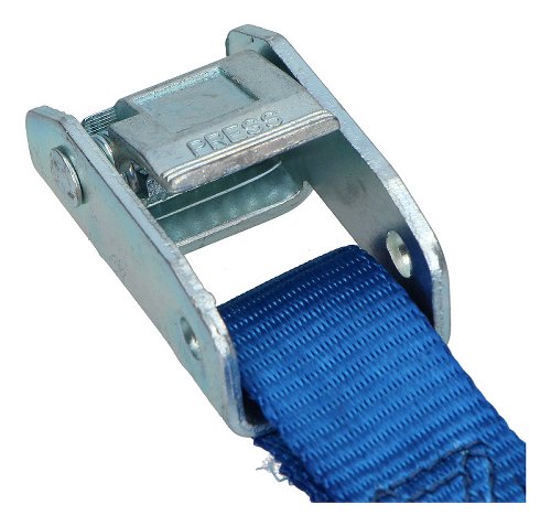 Locking tie downs 2 x 1,5m, blue, with S-hooks (max. 1.500