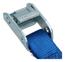 Locking tie downs 2 x 1,5m, blue, with S-hooks (max. 1.500