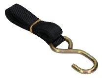 Ratchet tie downs 2 x 1,8m, black (max. 1.500 lbs)