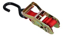 Ratchet tie downs 2 x 4,5m, red (max. 1.800 lbs)