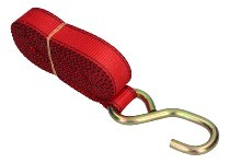 Ratchet tie downs 2 x 4,5m, red (max. 1.800 lbs)