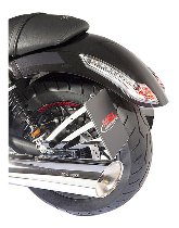 Moto Guzzi Kennzeichenhalter, seitlich, chrom, 180x200mm -