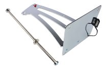 Moto Guzzi License plate holder, lateral, chrome, 175x175mm