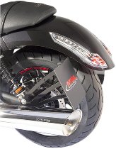 Moto Guzzi Kennzeichenhalter, seitlich, schwarz-matt,