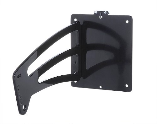 Moto Guzzi License plate holder, lateral, black, 210x145mm -