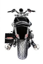 Moto Guzzi Kennzeichenhalter, seitlich, schwarz, 210x145mm -