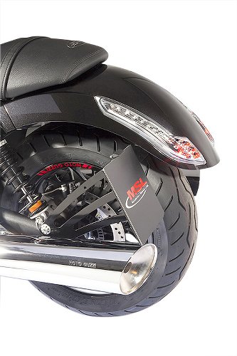 Moto Guzzi Kennzeichenhalter, seitlich, schwarz, 210x145mm -