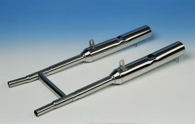 Moto Guzzi Silencer kit, stainless steel, polished - 850 T3,