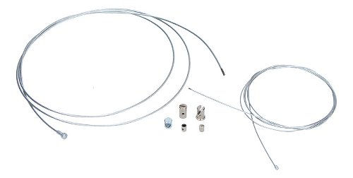 Universal throttle and clutch cable repair kit, moped