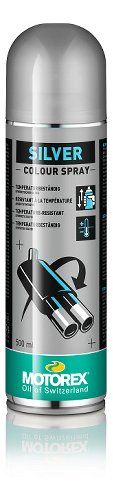 Motorex Vernice per plastica Argento Spray 500 ml