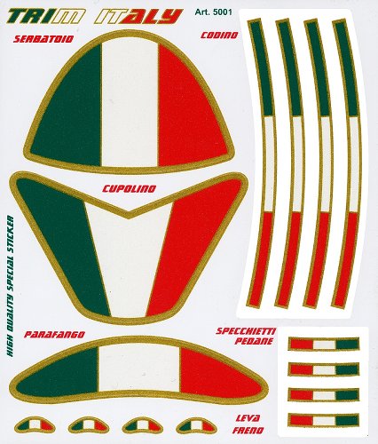 Kit de adhesivos estilo Italiano, 15 pzas.