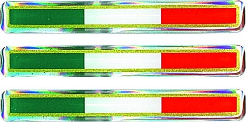 Aufkleber Streifen Italian Style, gerade, 3 Stück