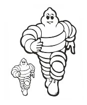 Sticker kit Michelin men, 10x12cm