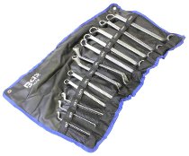 Double-ended ring spanner 75° 6-32mm, 12 parts