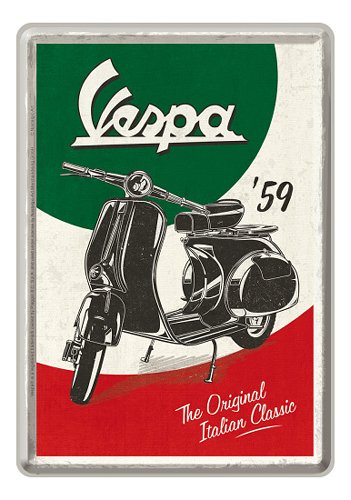 Cartolina in metallo 'The Italian Classic', 10x14 cm per gli