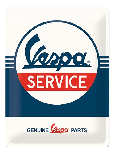 Vespa Blechschild ´Service´, 30x40 cm