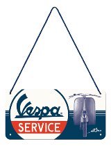 Vespa Hanging sign ´service´, 10x20 cm