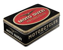 Moto Guzzi caja de lata - Logo + Motorcycles 23 x 16 x 7 cm