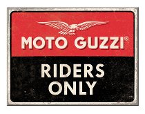 Moto Guzzi imán - Riders Only 6 x 8 cm