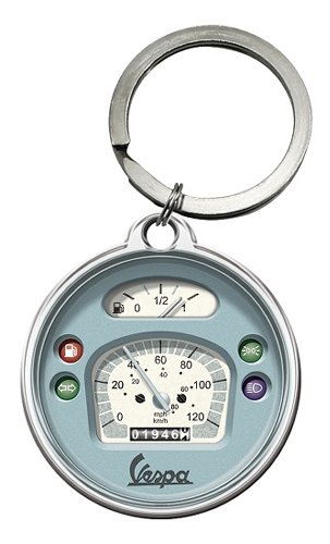 Vespa Keychain round, speedometer 4x4 cm