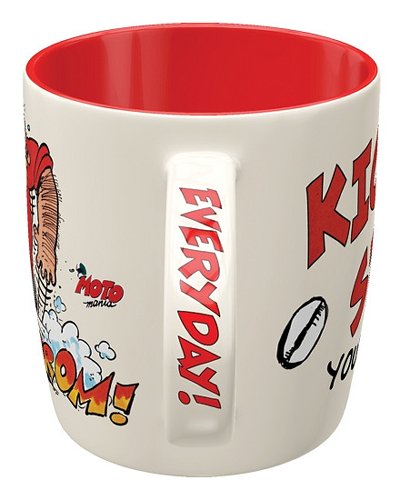 Motomania Cup `kick start your day!`, 8,5x9 cm