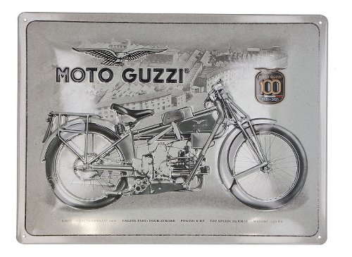 Moto Guzzi anniversario 100 anni Insegna - placca in