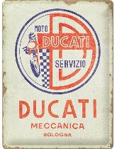 Ducati Blechschild Moto Servizio Meccanica 30 x 40 cm