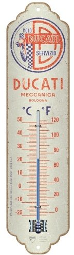 Ducati Thermometer Moto Servizio Meccanica 7 x 28 cm