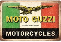 Moto Guzzi Blechschild Motorcycles Italia 20 x 30 cm