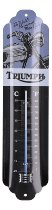 Triumph Thermometer `motorcycle blue`, 6,5x28 cm