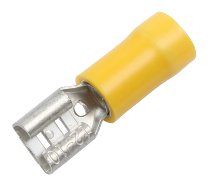 Plug contacto hembra 6,8mm, amarillo