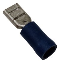 Plug cosse électrique femelle 4,7mm, bleu 1,0-2,5mm²