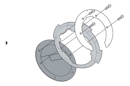Kappa Tanklock System Befestigungsring BF46K - Moto Guzzi