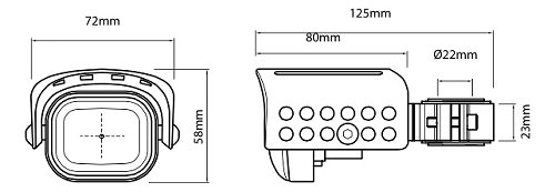 Hepco & Becker LED Flooter - Fog lights, Black - BMW R 1200