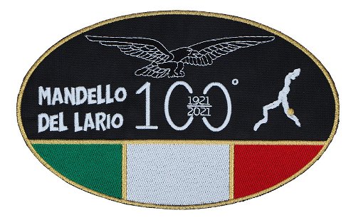 Moto Guzzi Patch ´100 years´, big, oval, 24cm x 15cm