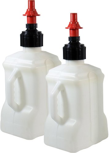 SD-TEC bidón de gasolina 10L blanco, tapa rápida roja