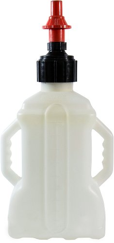 SD-TEC gas can 20L white, with red quick release cap