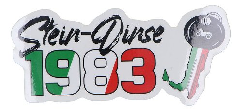 Stein-Dinse Sticker 1983 with key, 110x50mm, transparent,